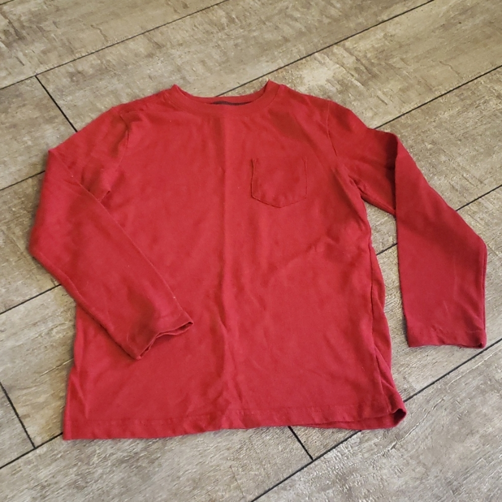 Wonder Nation Red Long Sleeve Shirt